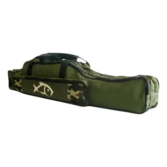 Capa bolsa porta varas para pesca e camping 1,00 mt com 3 repartições e 1 bolso .