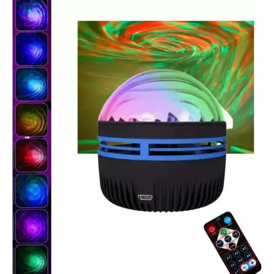 Mini Luz Estroboscópico De Projeção Globo Bola Magic Lâmpada Cores Vibrantes Feixes Luz Led RGB Colorida L12114