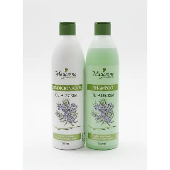 Kit shampoo + condicionador Alecrim maycrene 500 ml