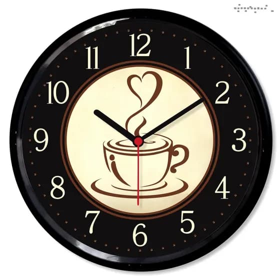 Relogio Parede Cafe Decorativo para Cozinha Cantinho do Café Xicara Casa Sala Presente