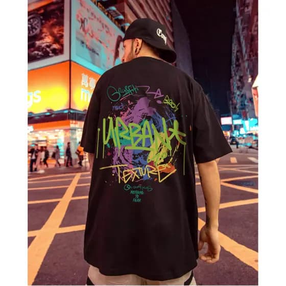 Camisetas masculinas, algodão Tamanho mais baixo do mercado,Moda, hip-hop, estilo britânico