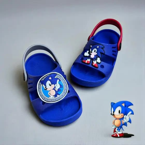Papete Infantil Sonic para Menino - Conforto, Estilo e Aventura no Dia a Dia