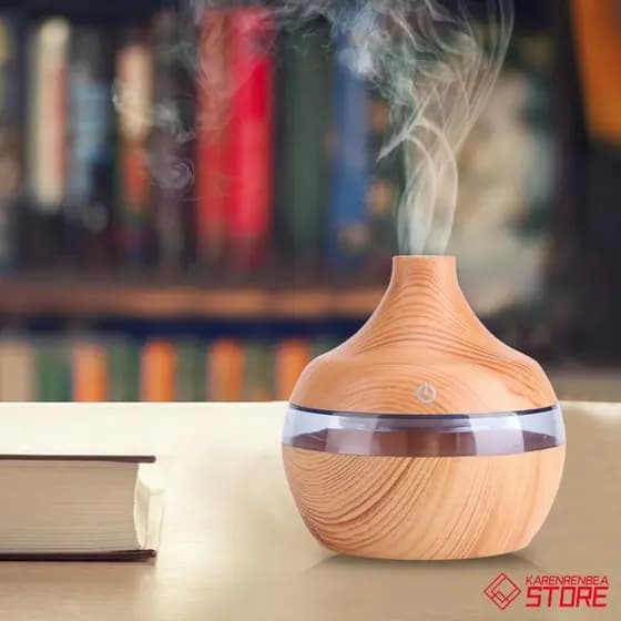 Umidificador Madeira Difusor Led difusor de ambientes Usb Ultrassônico