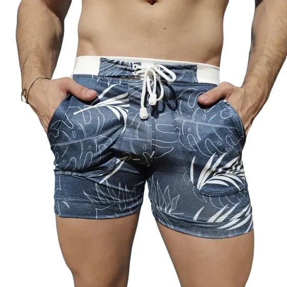 Sunga Bermuda Shorts Grigo Collection Hawaii Jeans