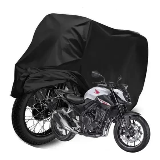 Capa Em Couro Para Cobrir Moto Resistente Contra Sol Chuva Poeira Anti Risco Forrada Impermeável