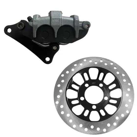 Kit Conjunto Com Disco + Pinça De Freio Cg Titan/Fan 150 2009 Até 2015
