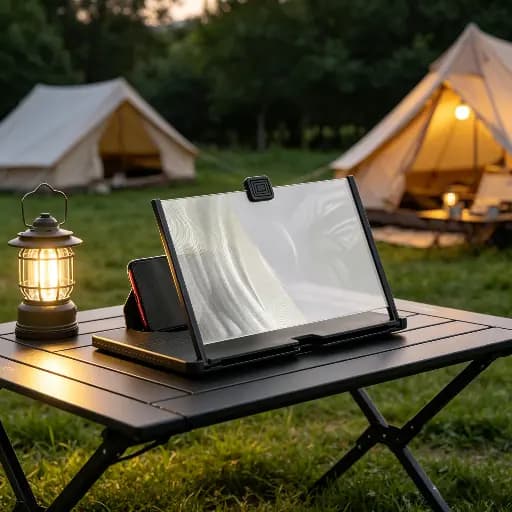 1/3/5 Ampliador De Tela Lente 3d Suporte Dobrável De Celular Para Vídeos e Jogos e Ensino on-line