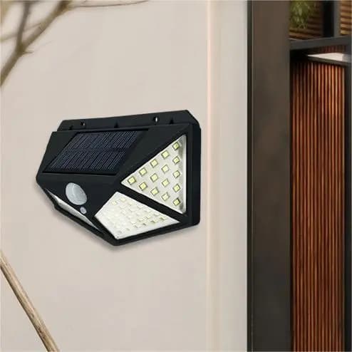 Luminária Solar Para Jardim Muro e Varanda Luminária Solar De Parede