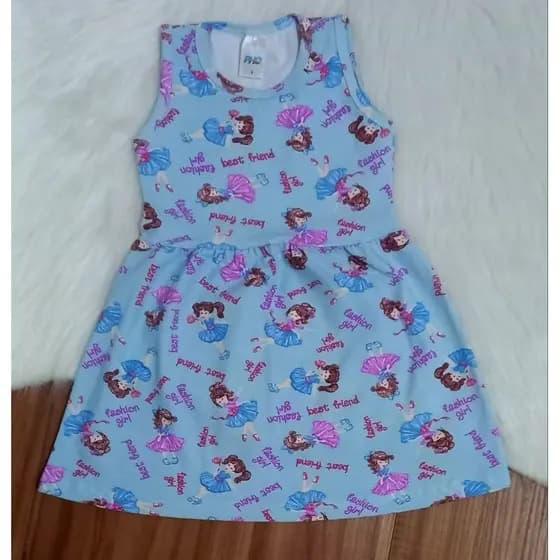 Vestido Infantil Menina estampas super divertidas
