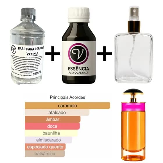 Kit para Perfumista Completo Iniciante PCAND - Essência Óleo