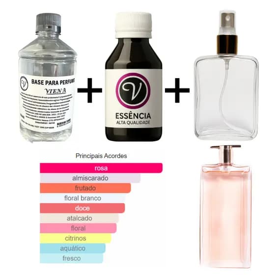 Kit para Perfumista Completo Iniciante IDOE - Essência Óleo