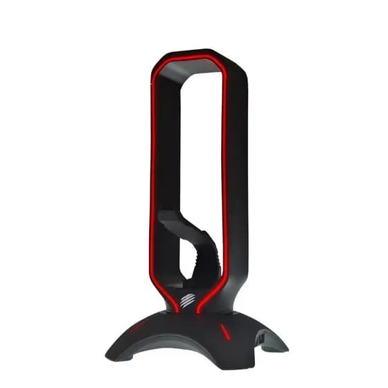 Suporte Headset Com Mouse Bungee E Hub USB Squad SG100 Iluminação RGB Touch Setup Gamer Premium