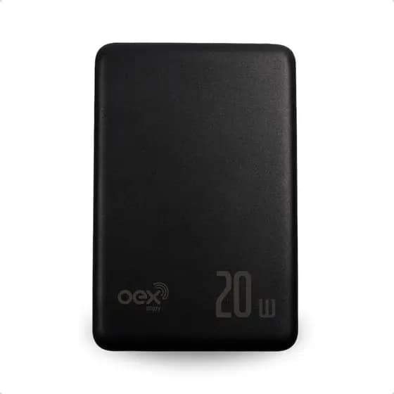Power Bank Carregador Portátil Oex Slim PB400 5000mAh 20W Recarga Rápida Tipo-C Original