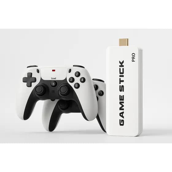 Game Stick M15 Pro 4K 64GB +20 Mil Jogos Retrô HDMI 2 Controles Sem Fio