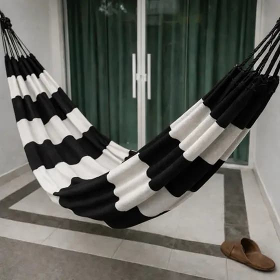 Rede de Descanso Xadrez 350×140cm – Rede de Dormir para Casal e Solo, Confortável, Várias Cores, Envio em 24h