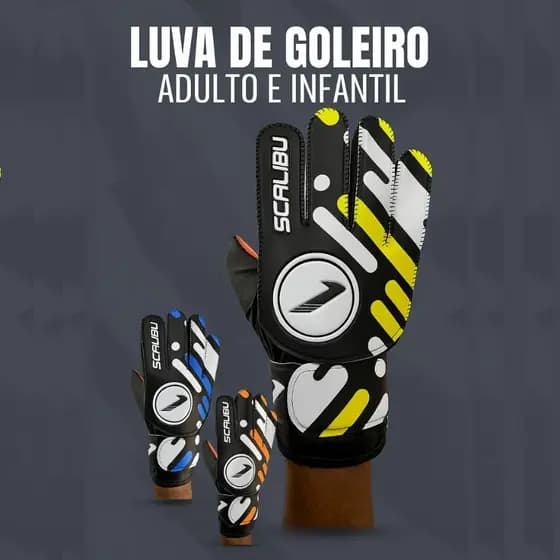 Luva de Goleiro Adulto e Infantil Standard - Luva de Goleiro Futebol, Futsal Infantil