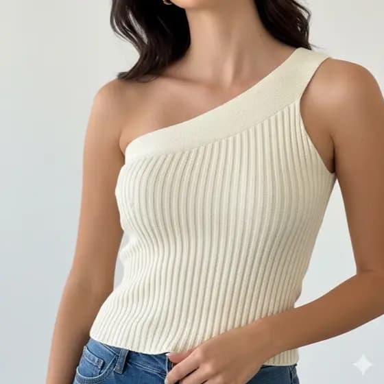 BLUSA FEMININA CROPPED ROUPA ESTILOSA REGATA TRICOT MODAL VERÃO TENDENCIA 2026