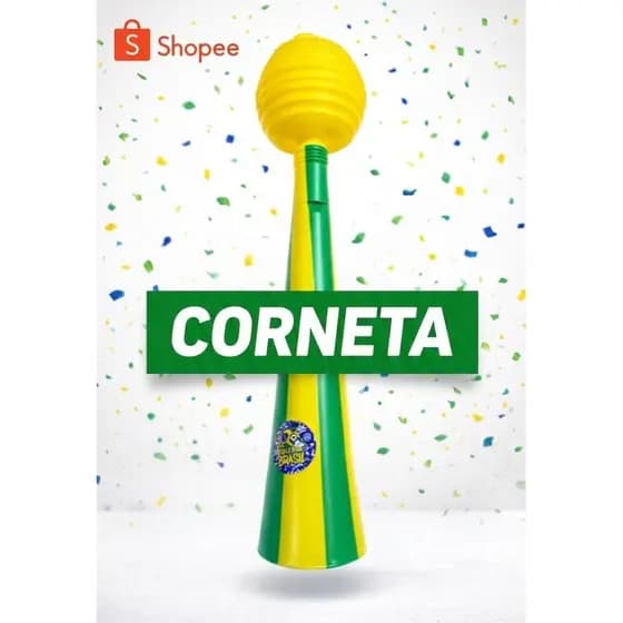 Buzina Maluca Copa do Mundo Brasil Seleçao Brasileira - 11X49CM