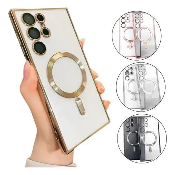 Capa Capinha Magsafe Para Samsung Galaxy A06 A15 A25 A35 A36 A55 A56 S23 S24FE S24 Ultra