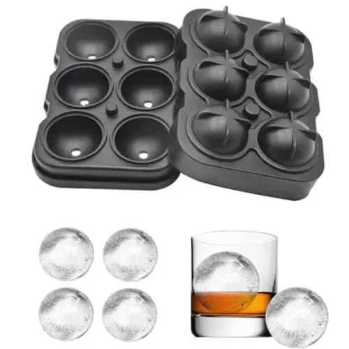 Forma Forminha Silicone Novo Modelo Gelo Grande Bar Esferas Whisky Bebida Drink