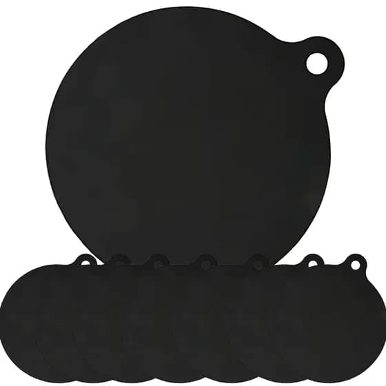 Kit 8 Un Protetor De Fogão Indução Silicone Redondo Preto