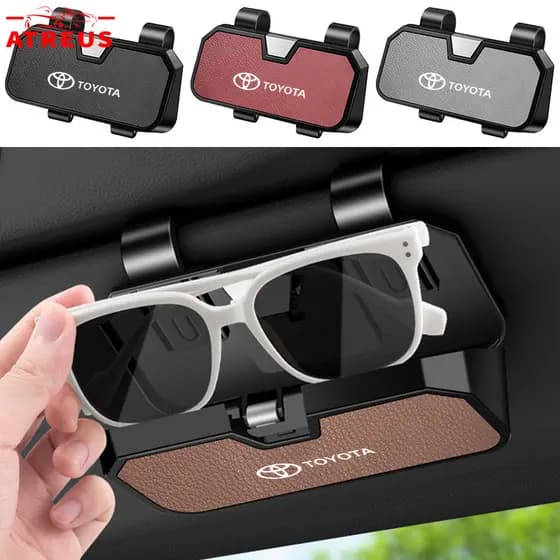 Toyota Carro Sol Óculos Caso Caixa De Armazenamento Auto Viseira De Estojo Óculos Para Corolla Cross Hilux Etios Yaris