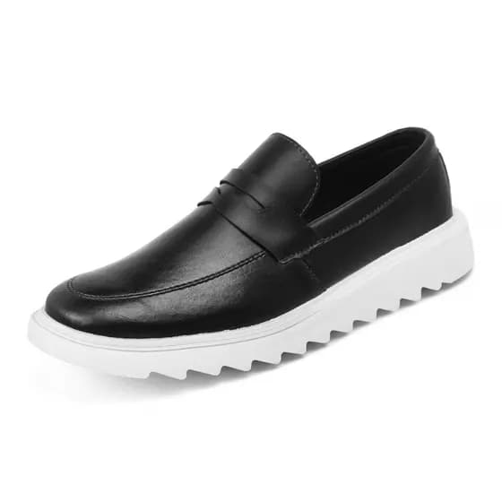 Sapato Loafer Mocassim Tratorado Casual Masculino Estiloso Na moda Elegante