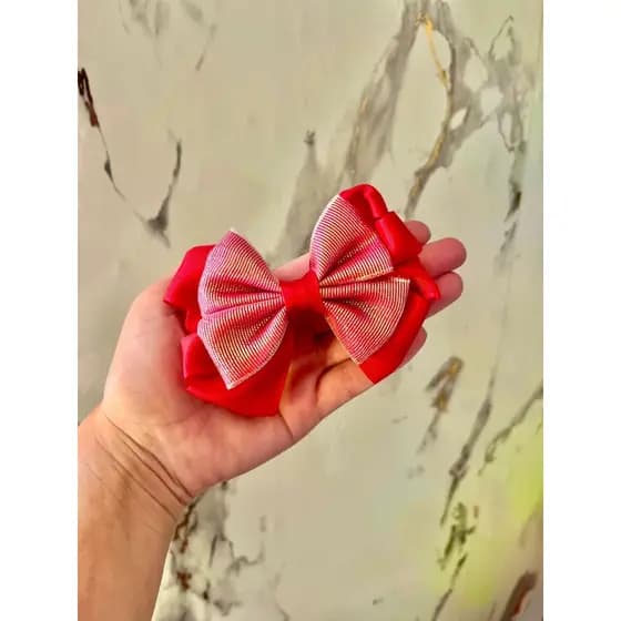 Laço de cabelo Boutique com brilho/ Laço infantil luxo/ Laço de cabelo menina