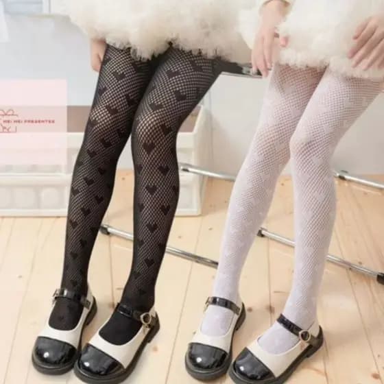 Meia calça Arrastão Infantil/ Meia fina Infantil/ Meia Arrastão estilosa