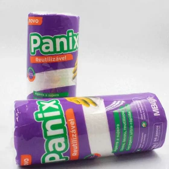Kit 2 Rolos Panos Panix Toalha Branco Descartável Alta Absorção Limpeza,Manicure e uso Geral