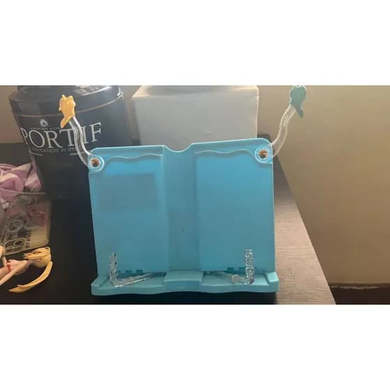 Suporte Expositor para Livros tablet Receita Mangá Agenda modelo criança cor azul