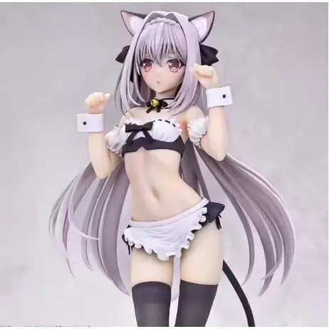 Omegavision Sakurakouji Luna Anime Figure 25CM, Cat Ear Tsuki Ni Yorisou Otome No Sahou Standing Model