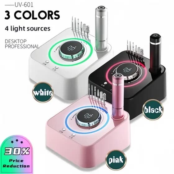 400000rpm Perfuratriz Elétrica De Unha Máquina De Manicure Profissional Com Lixadeira Motor Brushless Polidor Para Salão