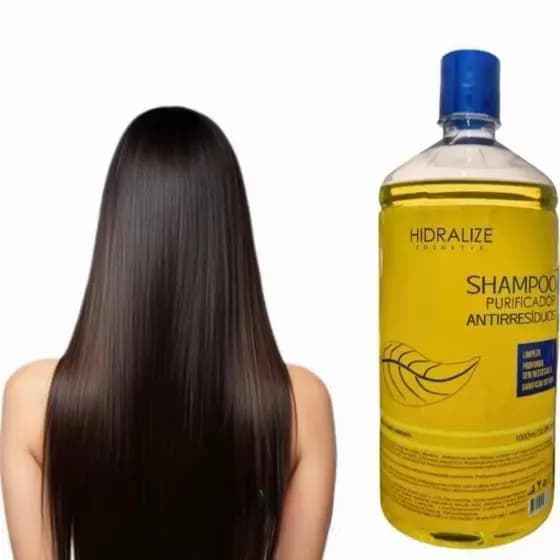 Lisoterapia SHAMPOO Anti resíduos 1 LITRO Hidralise - Limpeza Profunda dos Fios
