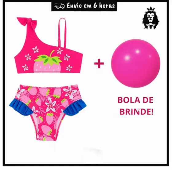 Biquíni infantil menina roupa de banho Conjunto biquíni Promoção Envio Imediato