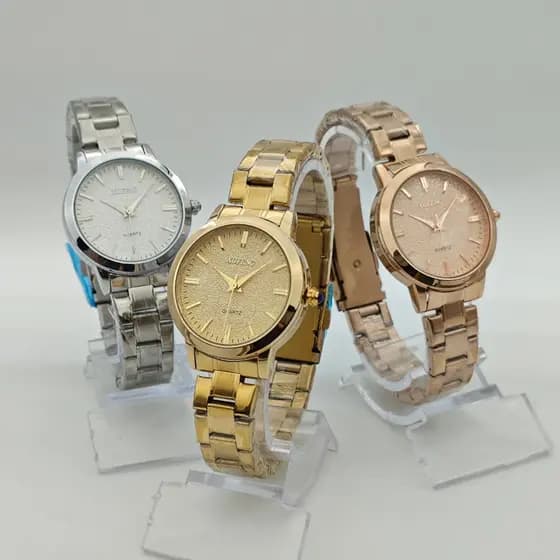 Relógio Xufeng linha Ouro original feminino à prova d'agua da moda luxo caixa brinde 3470