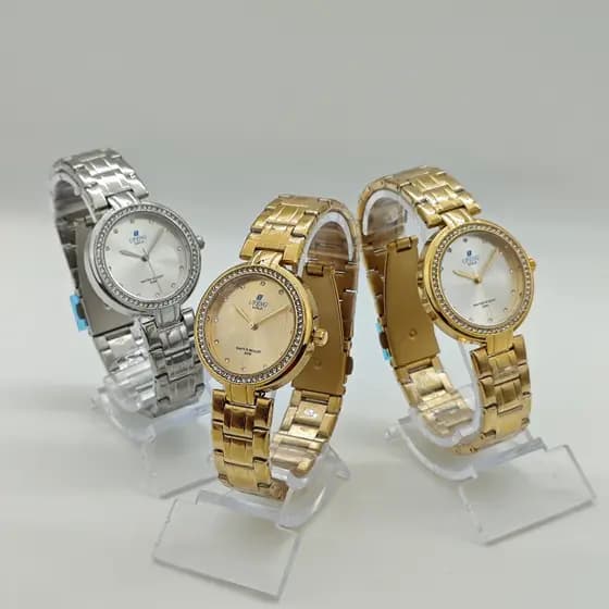 Relógio Xufeng linha Ouro original masculino feminino à prova dagua da moda luxo caixa brinde TG1010