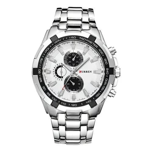 Relógio Curren 8023 Masculino De Luxo Quartzo Aço Inoxidável