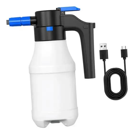 Pulverizador Eletrico Recarregável Garra Espuma Snow Foam Bateria Azul