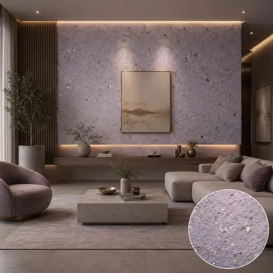 Textura Parede Papel de Parede Líquido Premium EuroPaper Rende 5m²
