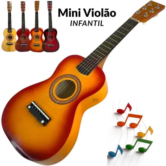 Mini Violão Infantil com Cordas de Aço