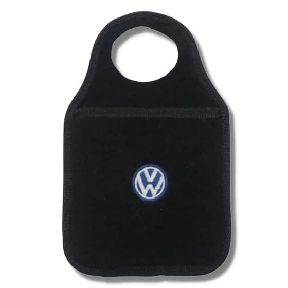 Lixo De Carro Lixeira Automotiva Personalizada Cor Preta Volkswagen
