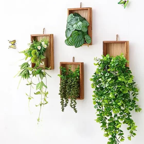Plantas Armação Artificial Com Suporte E Ganchos Para Pendurar De Mesa Decoração De Parede-Casa , Sala De Estar , Quarto