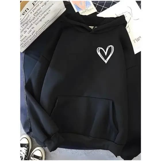 Moletom Feminino Fofo Moletom De Coração Feminino Casaco Feminino