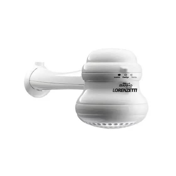 Chuveiro Ducha Elétrico Banho Branco Cano 220v Lorenzetti