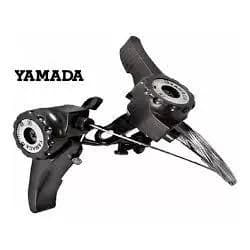 Alavanca Trocador Passador de Marcha 18 e 21 V. Bike Nylon C/Cabos Bicicleta