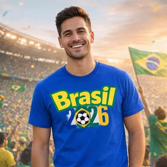 CAMISETA BRASIL 2026 | TORÇA COM ESTILO NA COPA