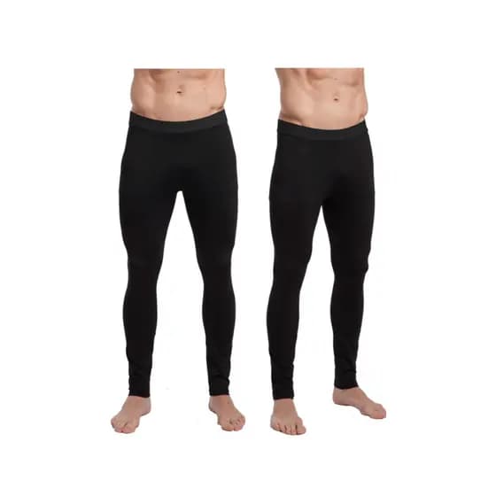 Calça Térmica Segunda Pele Preta Compressão Tamanho Normal e Plus Size Futebol Corrida Academia Jiu Kit 2 Unidades Kanxa