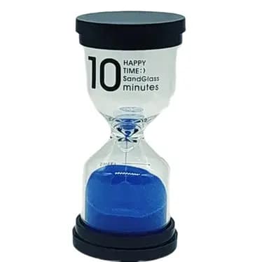 Ampulheta 10 Minutos Areia Azul Decoração Retro