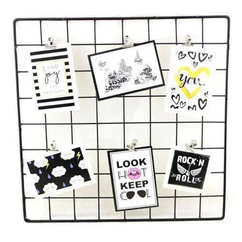 Memory Board 40x40 Preto + Brinde 6 mini prendedores